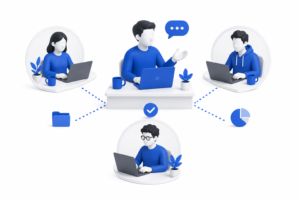 collaboration seo en équipe avec des independants